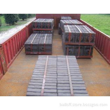 Mn18Cr2 Steel Casting Ball Mill Liners For Cement Mill DF04